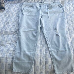 Wit & Wisdom “Ab”solution Ankle Length Distressed Jeans size 18W